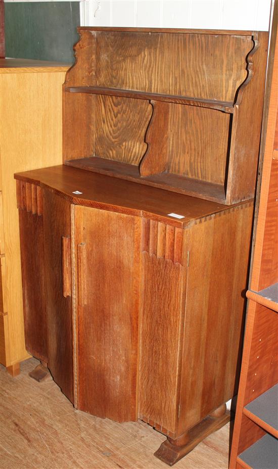 1930s oak side cabinet
